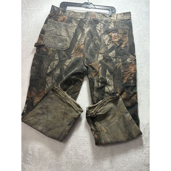 Vintage Camo Carhartt - Realtree Dungaree Fit B158 CMO, Mens made in USA  w/fade - Picture 8 of 11